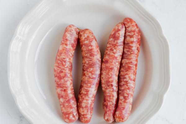 breakfast sausage links on a plate