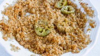 jalapeno slice dipped in pork panko breading