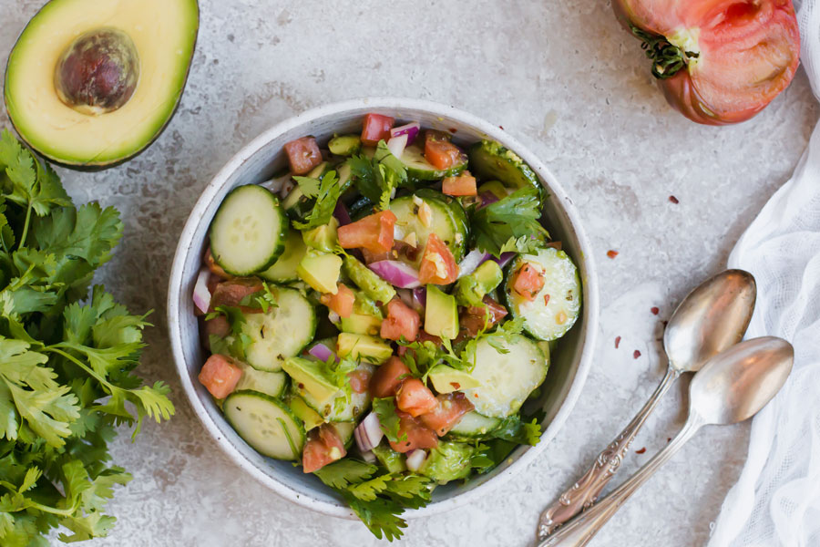 guacamole side salad