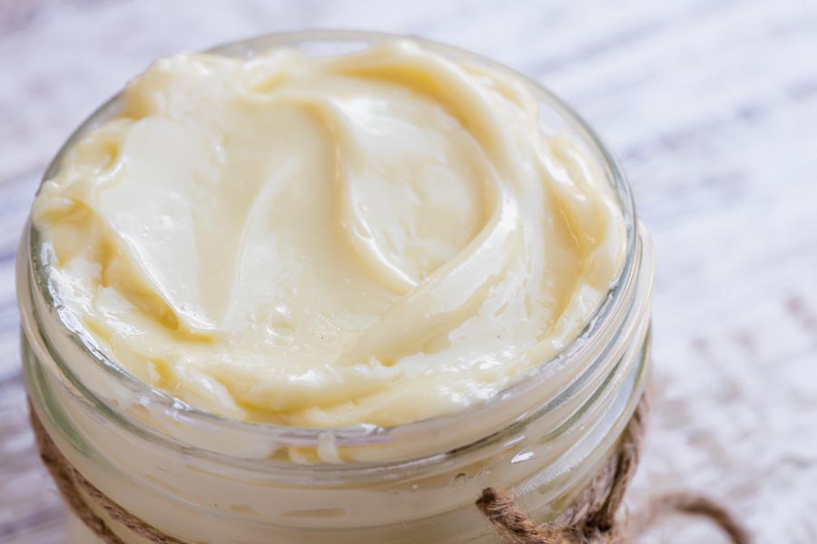 close up of thick mayo