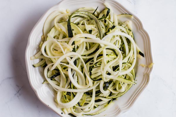 zoodles in a bowl