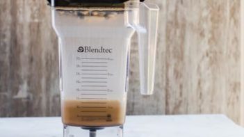 mixing bulletproof coffee with frother or blender