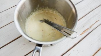 whisking cream sauce