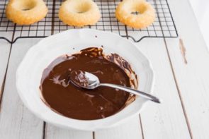 melted chocolate in a bowl