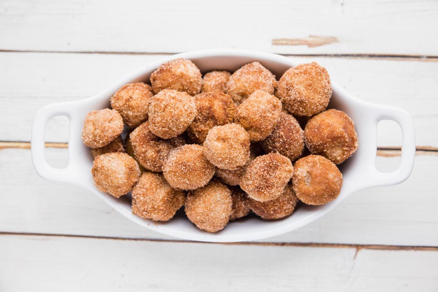 half biten low carb doughnut hole