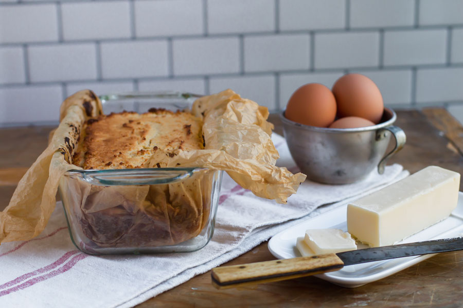 egg loaf with butter