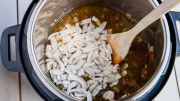 shirataki noodles added to soup in instant pot