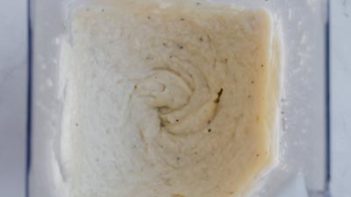 cauliflower pureed in a blender