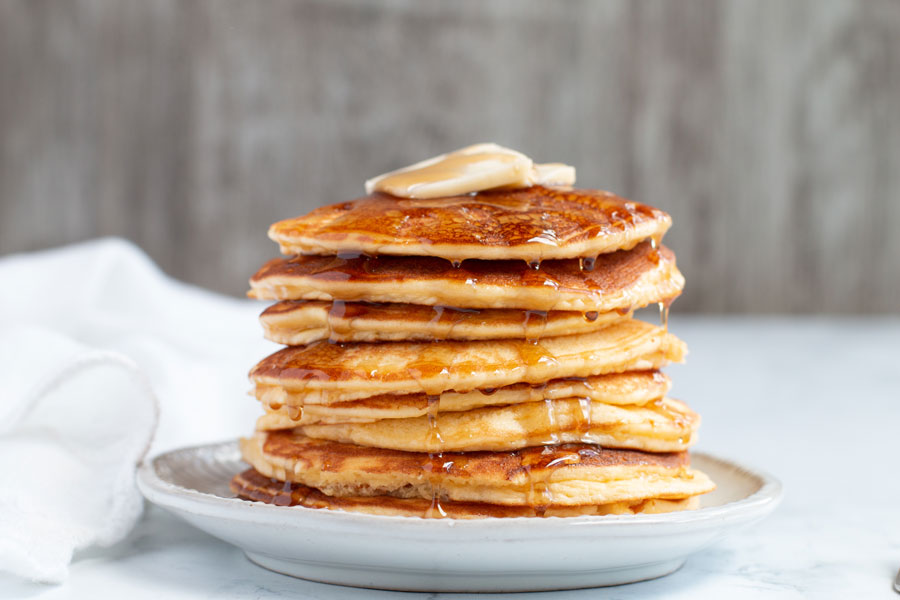 stack cream cheese keto pancakes