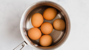 eggs in saucepan