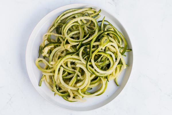 plate of zoodles