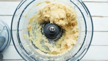 pie dough in a food processor