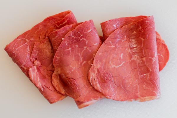 sliced corned beef