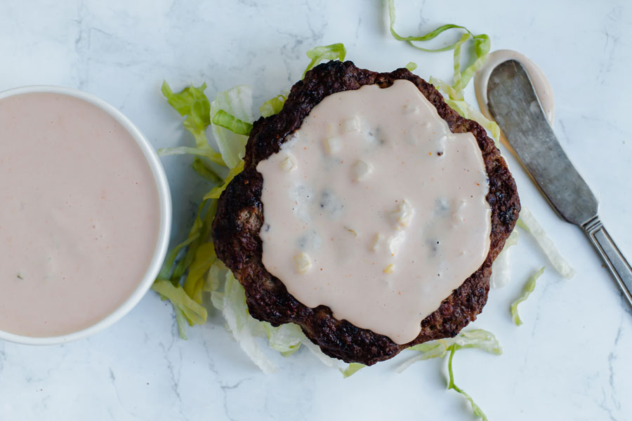 creamy keto thousand island dressing