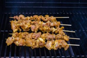 grill spicy chicken kebabs