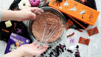 chocolatey dry ingredients in a bowl