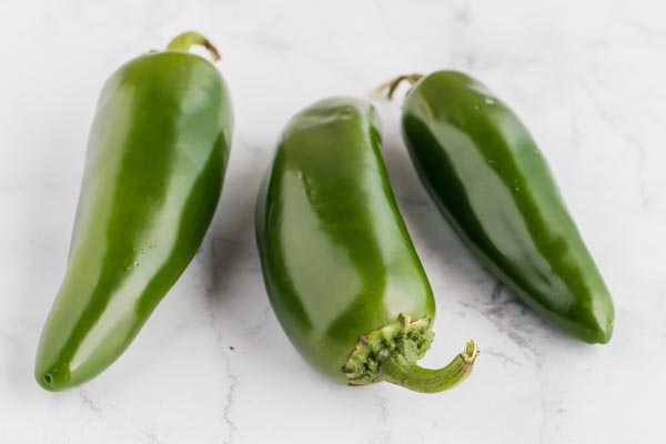 three jalapenos